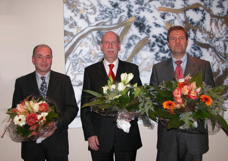 vlnr.: Prof. Dr. rer. nat. Bernhard Neumair, Prof. Dr. rer. nat.Wilfried Juling, Dr. jur. Frank Nolden