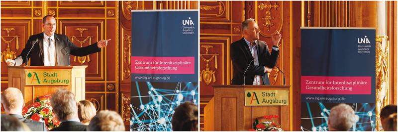 ZIG-Direktor Prof. Dr. Werner Schneider erläuterte die Zielsetzung des neuen Zentrums, den Festvortrag steuerte der Arzt, Bestellerautor und leitende SZ-Redakteur Dr. Werner Bartens bei.