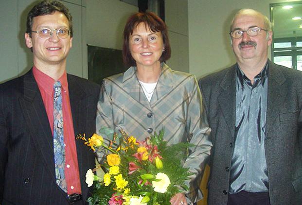 v.l.n.r.: Prof. Dr.-Ing. Burkhardt Schmager, Prof. Dr. Gabriele Beibst und Prof. Dr.-Ing. Andreas Voß