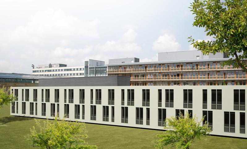In der zweiten Julihälfte starten die Arbeiten für ein weiteres Projekt, das den zweiten Bauabschnitt ergänzen wird: Ein zweigeschossiges Bettenhaus mit Platz für 72 Patienten. 