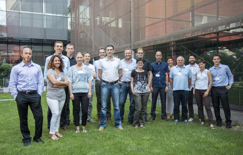 Gruppenfoto vom Auftakttreffen der Projektpartner in Bozen (EURAC)