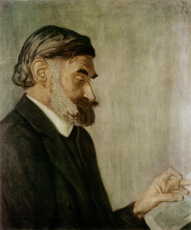 Das Bildnis von Ernst Abbe, gemalt von Karl Naumann (1902), ist in der Ausstellung "Kluge Köpfe - Beredte Bilder" im Stadtmuseum Jena zu sehen. 