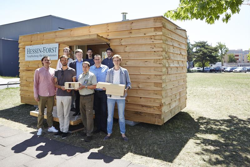 Forst Mobil Team der Hochschule Darmstadt und von Hessen Forst.