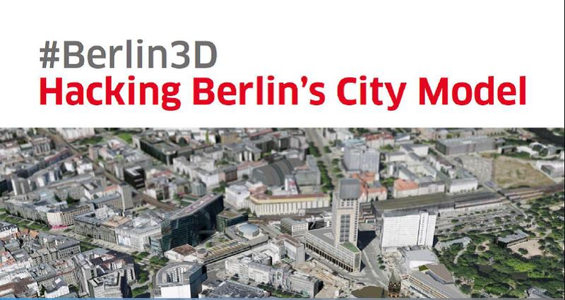 Die Ergebnisse des 3D-Hackathons mit den Daten des Stadtmodells von Berlin werden präsentiert.