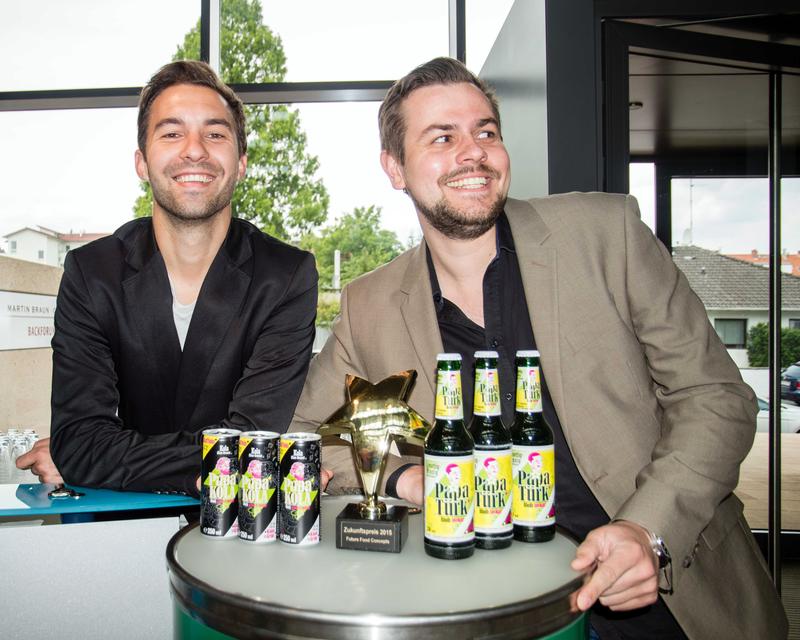 Die Preisträger des Future Food Concept Preises 2015: Jan Plewinski (links) und Jonas Deitmer (rechts). 