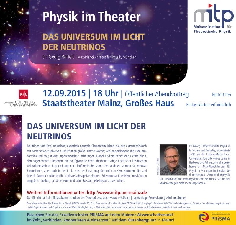 PHYSIK IM THEATER am 12. September 2015