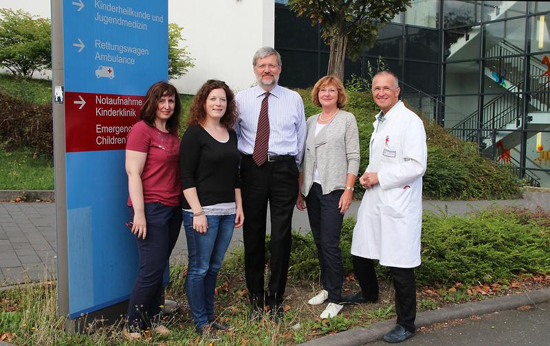 Das Organisationsteam (v.l.n.r.): Ulrike Gans, Julia Ortwein, Prof. Dr. Klaus-Peter Zimmer, Marion Grüne, Prof. Dr. Stefan Wudy.