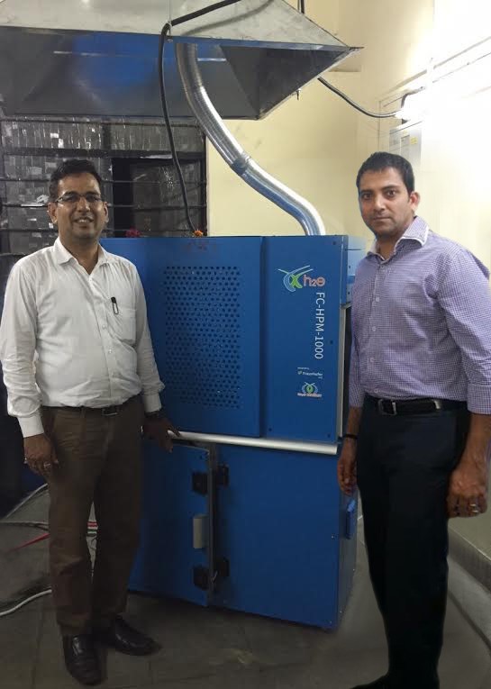 h2e Power Systems Founder Amarnath Chakradeo (CTO) and Siddharth R. Mayur (President and CEO).