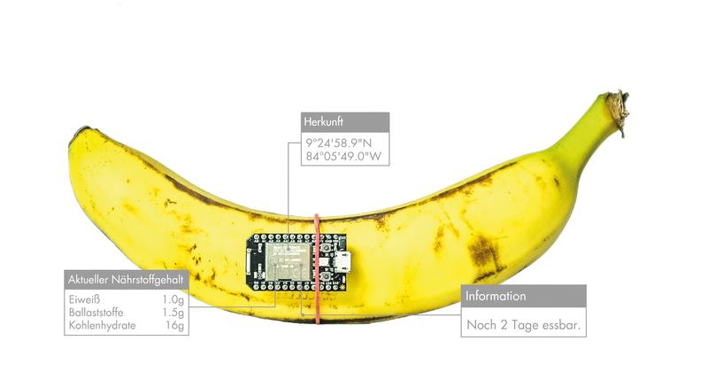 Internetfähiges Obst? Zukunftsspielerei und doch gleichzeitig Symbol für die ungeahnten Anwendungsgebiete für Sensoren und Mikrorechner.