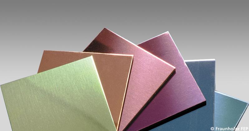 mit Interferenzfarben beschichtete Platten 