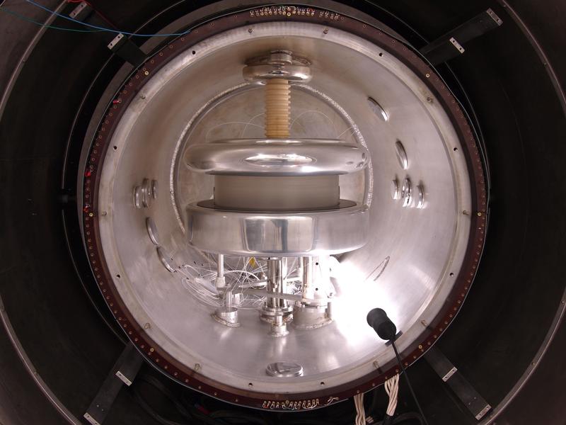 View of the spectrometer which measures the neutron electric dipole moment.