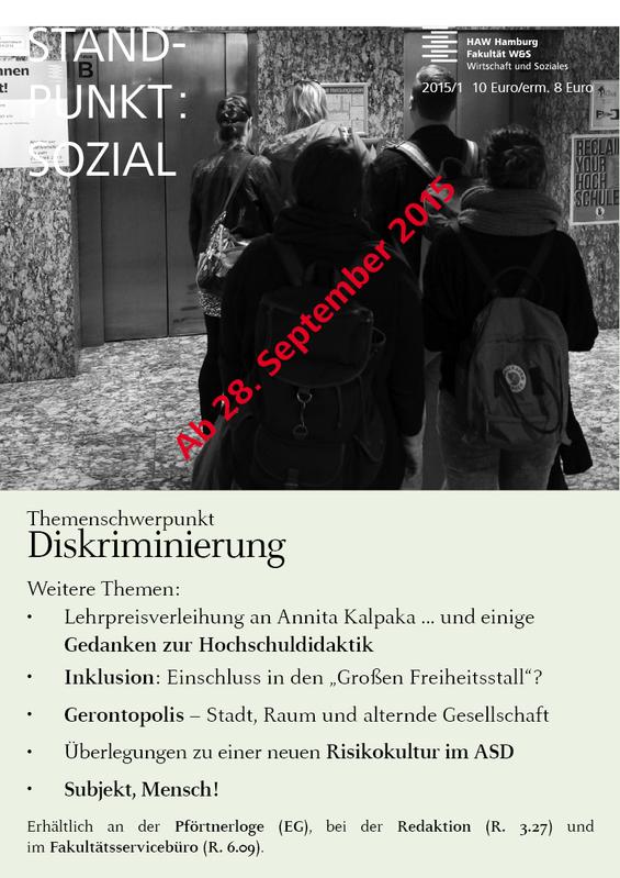 Cover des aktuellen standpunkt : sozial