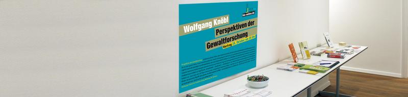 Vortrag: Wolfgang Knöbl am 29. Oktober über "Perspektiven der Gewaltforschung"
