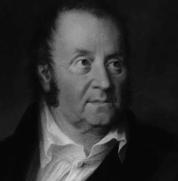 Der Schriftsteller Jean Paul nach einem Porträt von Lorenz Kreul (1823).