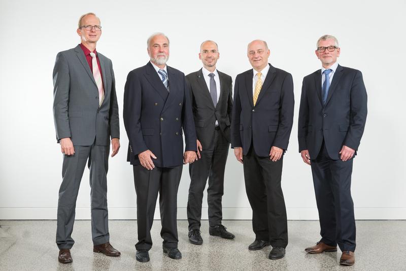 FVV Beiratsvorsitzende und Geschäftsführung: Dr. Tobias Lösche-ter Horst, Dr. Dirk Goldschmidt, Matthias Zelinger, Dr. Christoph Teetz, Dietmar Goericke