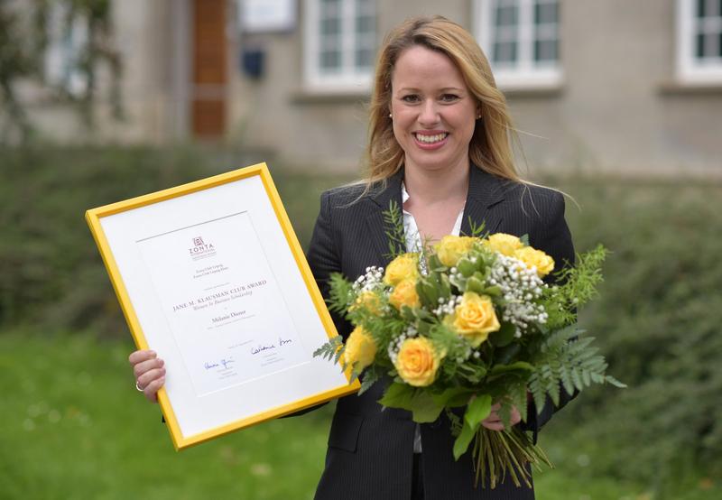 Melanie Diener (30), ausgezeichnet mit dem Jane Klausman Preis der Leipziger Zonta Clubs für ihr Engagement für Frauen. Fotoquelle: Christian Modla.