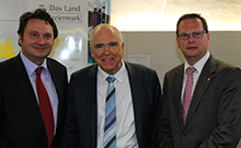 Prof. Karl Gruber, Prof. Dr.h.c. Helmut List, DI Dr. Thomas Klein (vlnr) 