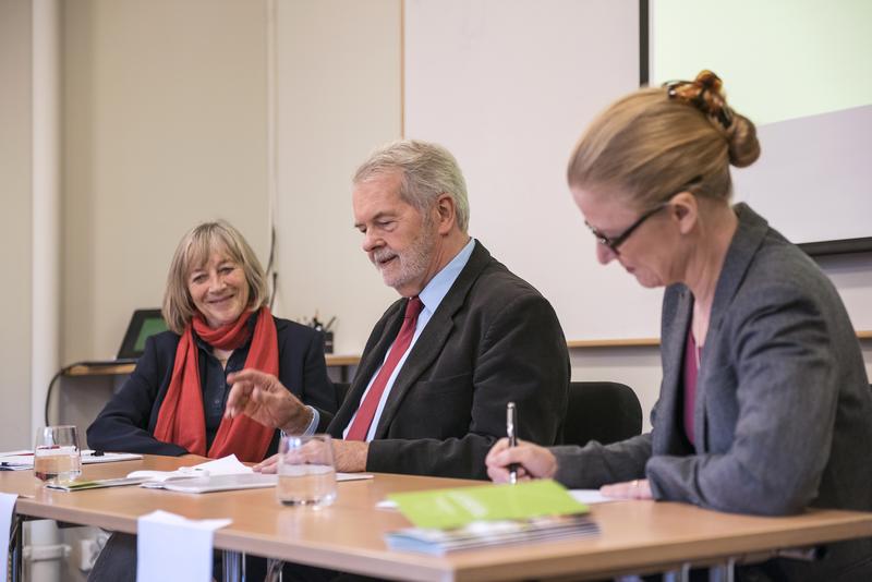 Gothenburg Award /press conference: the winners Beate Weber-Schuerholz and Peter Hennicke, and Lotta Götha, member of the jury.