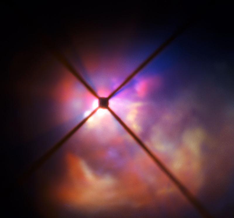 VLT-Aufnahme von der Umgebung von VY Canis Majoris, erstellt von SPHERE. 