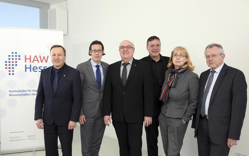 v. l.: Prof. Dr. Karim Khakzar; Prof. Dr. Frank E.P. Dievernich; Prof. Prof. h.c. Ralph Stengler (Vorsitzender); Prof. Dr. Reymann; Prof. Dr. Marion Großklaus-Seidel; Prof. Dr. Günther Grabatin   