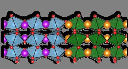 Die Skizze zeigt den Aufbau der beiden Metalloxidschichten. Die interessanten neuen Eigenschaften zeigen sich genau an der Grenzfläche.
