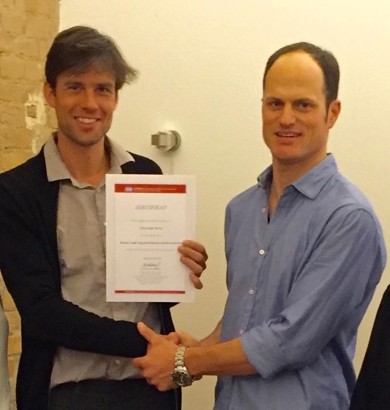 Kinder- und Jugendlichenpsychotherapeut Christoph Klein (links) mit Institutsleiter Andras Wienands