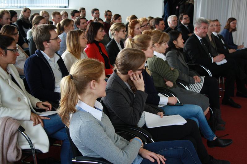 Besucher der Leipzig Leadership Lecture Series an der HHL Leipzig Graduate School of Management. Foto: HHL.