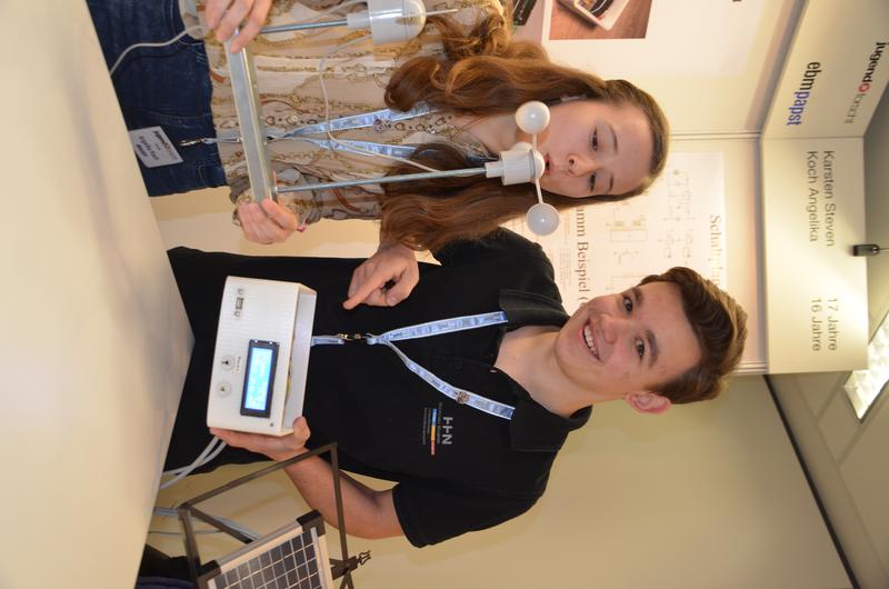 Preisträger Jugend forscht 18.  Regionalwettbewerb "Wetterstation"Steven Karsten, Angelika Koch  
