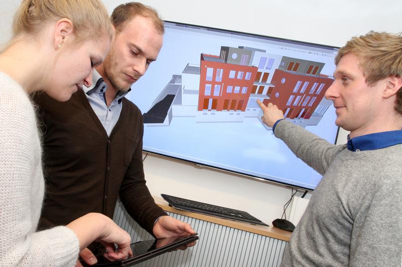 Die Studierenden werden mit der zukunftsweisenden prozesshaften Methode des Building Information Modeling (BIM) vertraut gemacht.