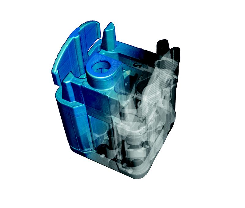 3D-Visualisierung eines Kunststoffbauteils