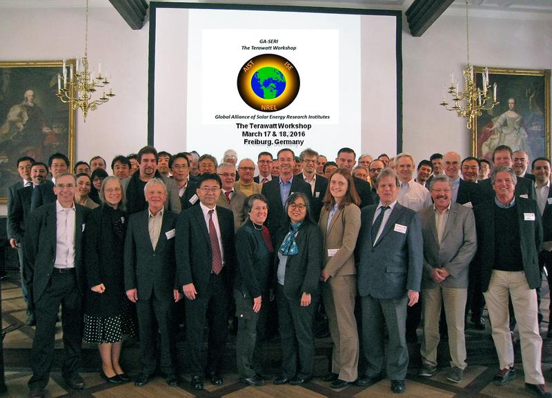 Erster Terawatt-Workshop der »Global Alliance for Solar Energy Research Institutes GA-SERI« in Freiburg am 17. und 18. März 2016.