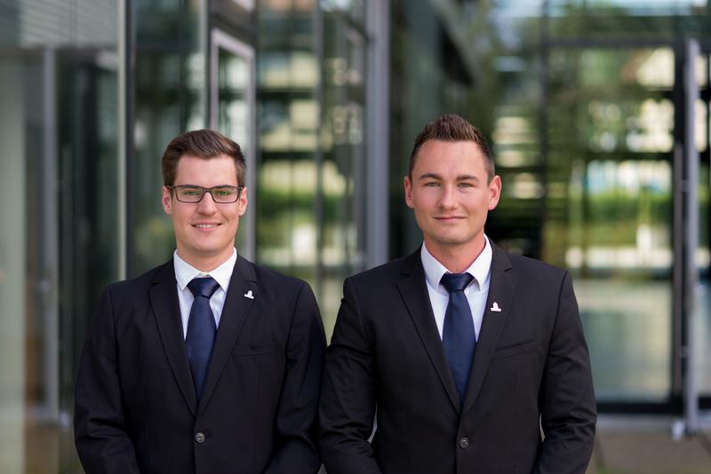 Die Projektleiter des TIMES-Wettbewerbs, Manuel Zanner (l.) und Johannes Dittler