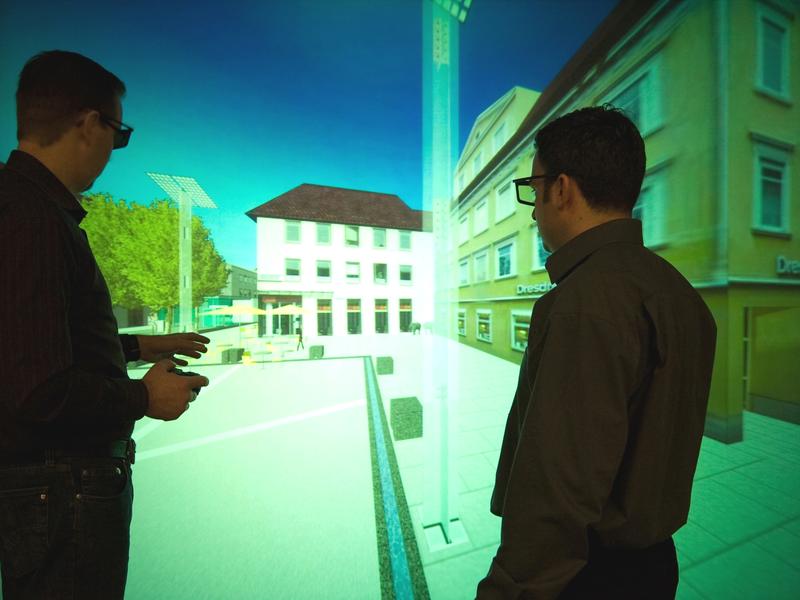 Virtuelle Stadtplanung ist eines der Einsatzfelder von Virtuellen Techniken