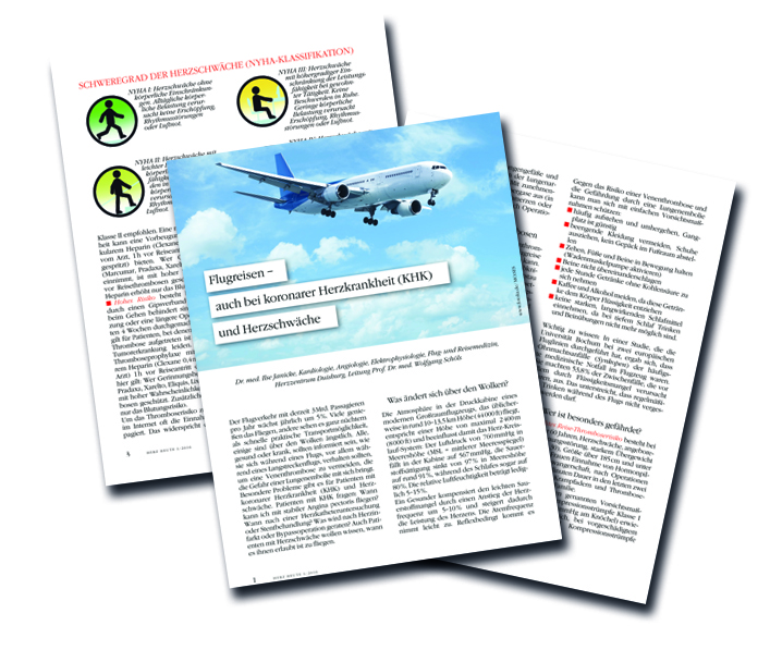 Der Experten-Beitrag „Flugreisen – auch bei koronarer Herzkrankheit (KHK) und Herzschwäche“