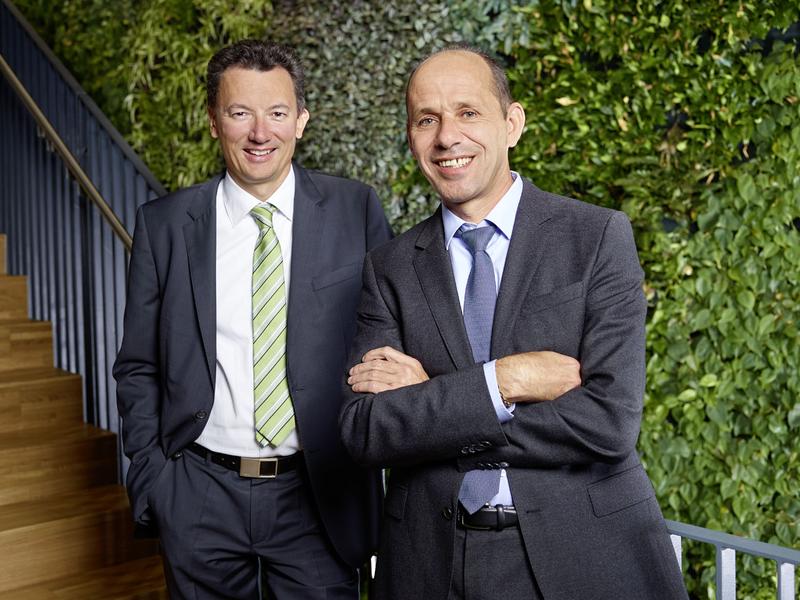 CTR Vorstandsduo von links - DI Simon Grasser (CFO), Dr. Werner Scherf (CEO).