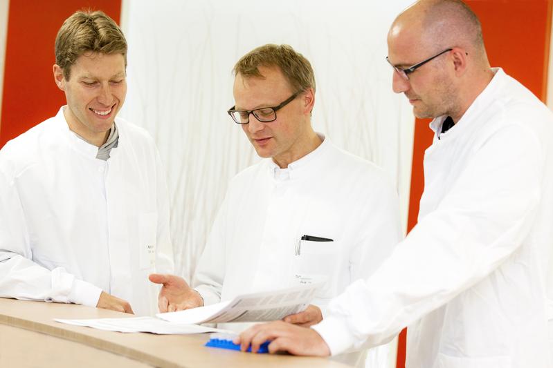 Professor Dr. Eike Steinmann, Professor Dr. Heiner Wedemeyer und Daniel Todt.