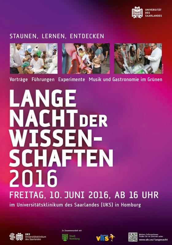 Plakat zur Langen Nacht der Wissenschaften 2016