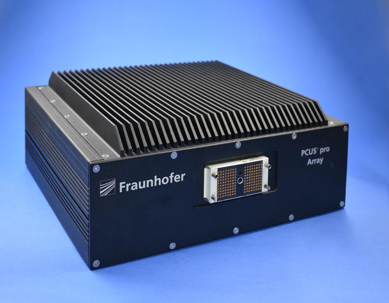 Die Neuentwicklung PCUS® pro Array II für besonders schnelle Phased-Array-Prüfungen mit vielen Elementen.