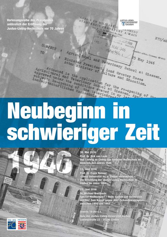 Plakat zur Vorlesungsreihe