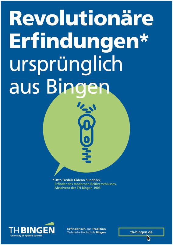 "Erfinderisch aus Tradition" - Kampagnenmotiv Otto Sundback