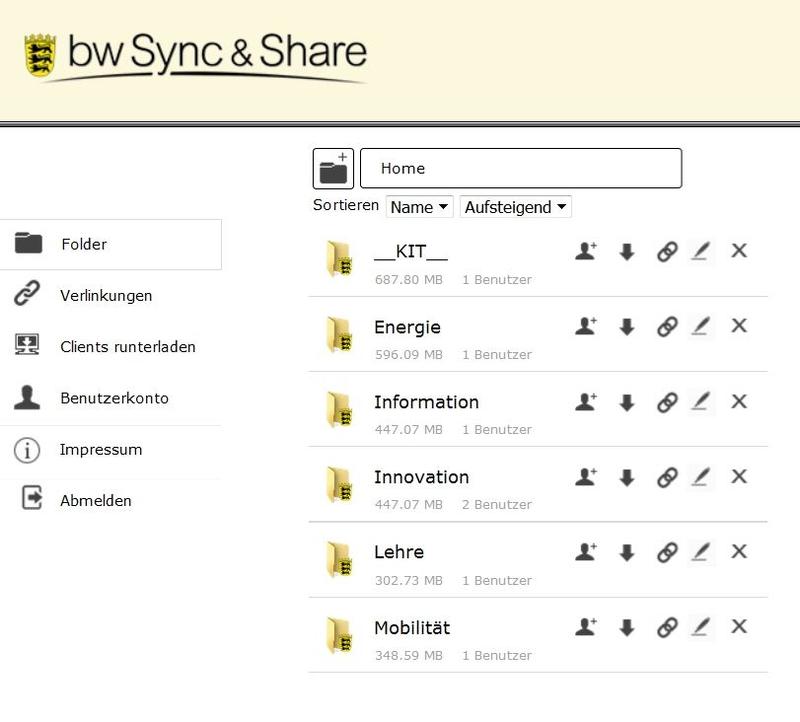 Das KIT bietet den Online-Speicherdienst bwSync&Share nun im Rahmen der DFN-Cloud über die Grenzen des Landes Baden-Württemberg an. 