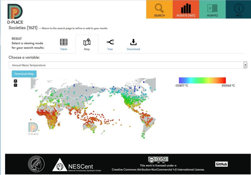 D-PLACE: Annual Mean Temperature