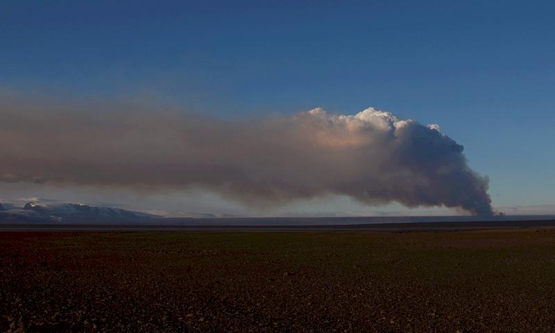 Der Bardabunga-Ausbruch auf Island hinterließ eine riesige Caldera, seine Aschewolke blieb aber ungefährlich. 