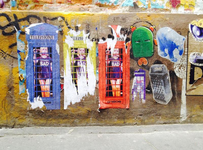Graffiti-Wand in Berlin-Mitte