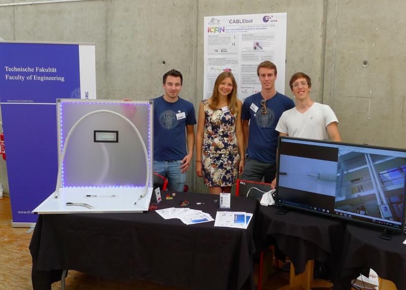 Christoph Grandauer, Ann-Kathrin Leiting, Konstantin Hoffmann, Karl Lappe (von links). 
