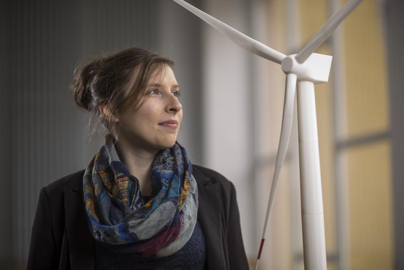 Anja Klemp studiert an der Uni Rostock Maschinenbau. Sie möchte nach dem Masterabschluss in der Windkraftbranche arbeiten.