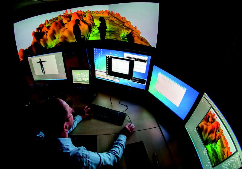 3D-Visualisierung im Kompetenzzentrum Virtuelle Realität der TU Ilmenau