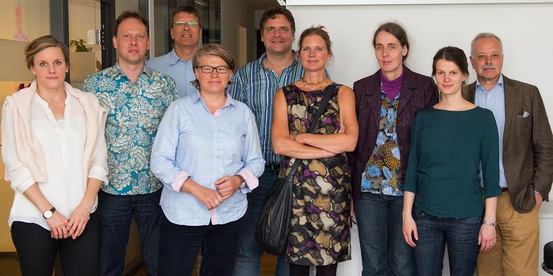 v.r.: Rolf Granow, Svenja Bedenlier, Susanne Hamelberg, Katrin Haufe-Wadle, Felix Seyfarth, Liana Hryca, Stefan Hase-Bergen, Armin Rubner, Isabel Schünemann