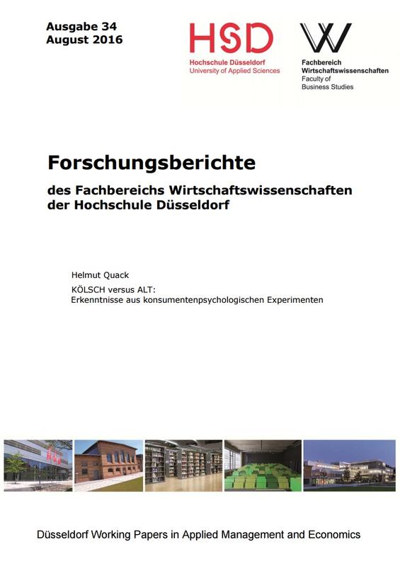 34. Forschungsbericht erschienen: "Kölsch versus Alt"