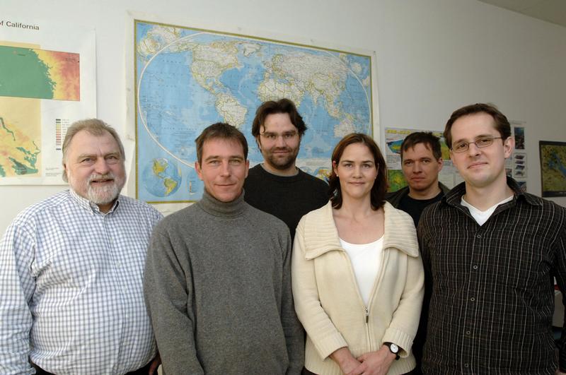 Das Jenaer ILMS-Team: (v.l.n.r.) Prof. Dr. Wolfgang-Albert Flügel, Dr. Peter Krause, Dr. Manfred Fink, Dipl.-Geogr. Bettina Böhm, Dipl.-Inf. Carsten Busch, Dr. Sven Kralisch.